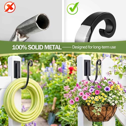 Garden Hose Holder Outside: 2 Pack Wall Mount Water Hose Holder - Heavy Duty Garden Water Hose Hanger for Outside Hose Storage - color: A-2PCs-8“