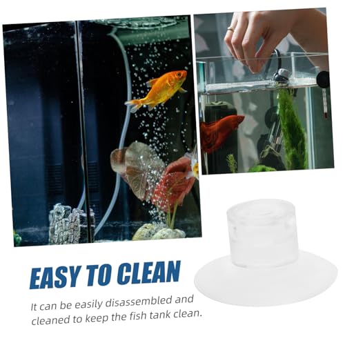 KESYOO 50pcs Aquarium Feeder Cups Transparent Fish Bowl Holders for Easy Installation for Fish Feeders and Accessories Design for Tank Use - size: 3.00X3.00X1.50CM