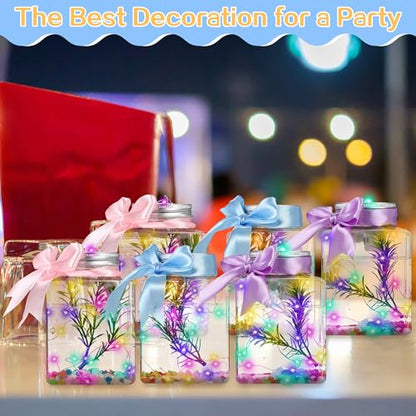 20 Pcs 17oz LED Plastic Fish Bowls, Clear Shatterproof Glowing Vases with Ivy, Plastic Fish Tank Unbreakable Aquarium for Carnival Games, Party Home Decoration
