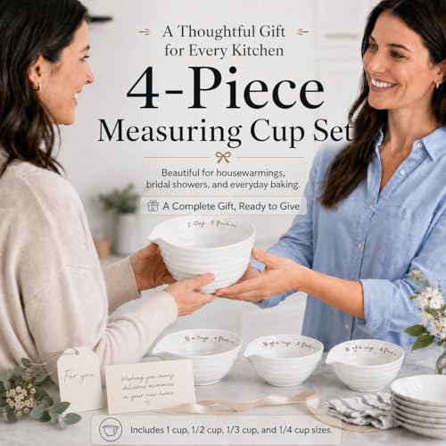 Portmeirion Sophie Conran White Measuring Cups,Set of 4 - color: White
