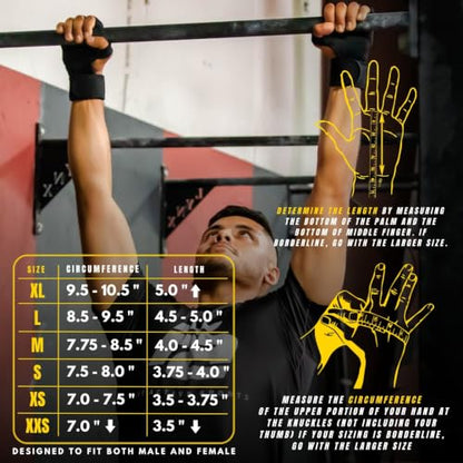 Fit Active Sports New Ventilated Weight Lifting Workout Gloves with Built-in Wrist Wraps for Men and Women - Great for Gym Fitness, Cross Training, Hand Support & Weightlifting. - size: Large