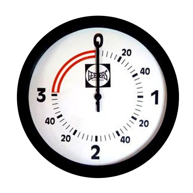 Geezers Gym Round Clock – 3-Minute Round, 1-Minute Rest, Extra Loud Bell, Durable for Boxing/Gym Use