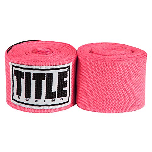 Title Boxing Elastic Mexican Hand Wrap, Neon Pink, 180"