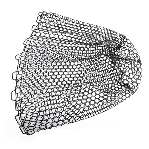 Fishing Net Replacement, 31.1in PVC Mesh Depth Fishing Landing Net with Large Object Head Design for Freshwater Saltwater