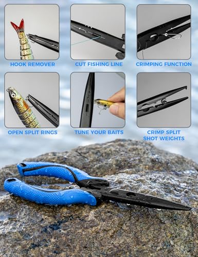 Fishing Tool Kit,Fishing Gear for Fly Fishing, Ice Fishing - color: 5PC+Multicolor