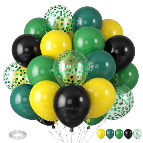 Green and Yellow Balloons Tractor Balloons Sport Theme Balloon - color: Black Yellow Green