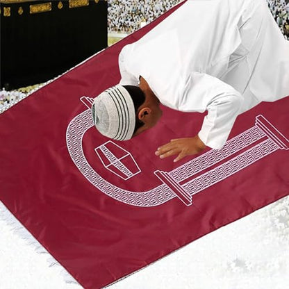 Portable Muslims Prayer Rugs Pilgrimages Prayer Mat Soft Worship Kneel Floor Carpet Travel Islamic Prayings Blanket