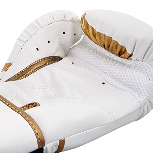 Venum Challenger Boxing Gloves - color: White/Gold, size: 10-Ounce, style: Challenger 2.0