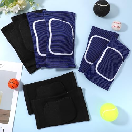 COMNICO 2 Set Volleyball Elbow Pads and Knee Brace Arm Sleeves with Protection Pad Volleyball Essential Accessories for Women Men Basketball Tennis Football Training Hitting Passing Wrestling Climbing