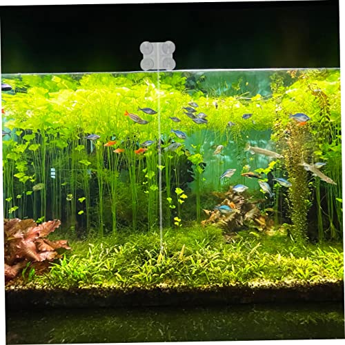 2pcs Acrylic Fish Tank Divider Clips Cups Aquarium Isolation Clips for Fish Separation and Easy to Install Suitable for Freshwater and