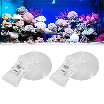 BESPORTBLE Aquarium Tool 10pcs Fish Tank Suction Cup Feeding Clips Easy Install/uninstall Feeding Accessory