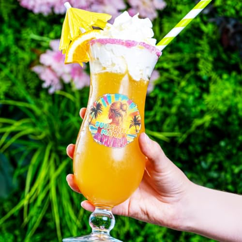 20 Pcs UV DTF Cup Wraps, 10 Styles Summer Beach Decals Cartoon Rub on Decals Waterproof Transfer Stickers for Glass Cups Wood Crafts - style: Summer Beach