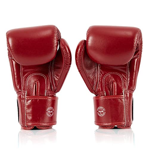 Fairtex BGV1 ONE Muay Thai Boxing Sparring Gloves - color: Red, size: 16 oz
