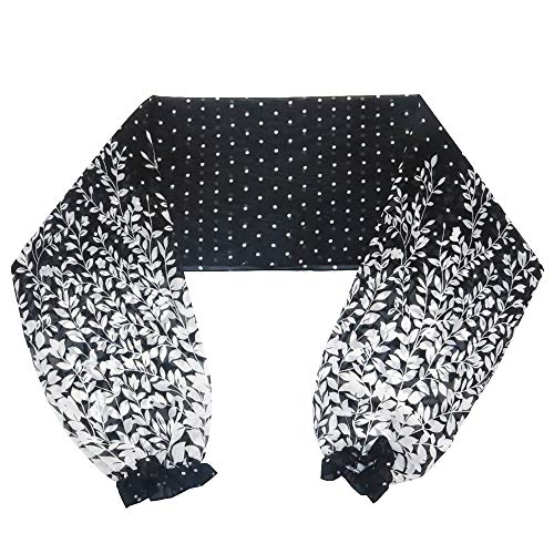 Sunscreen Long sleeves shawl UV Protection Sleeves Shawl Arm Sleeves for Women Golfing Riding Outdoor Activities - color: B-black
