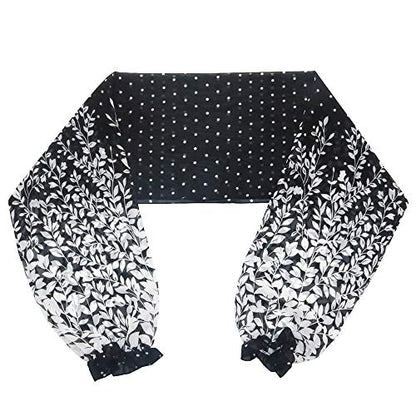 Sunscreen Long sleeves shawl UV Protection Sleeves Shawl Arm Sleeves for Women Golfing Riding Outdoor Activities - color: B-black