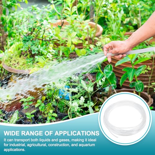 uxcell Clear PVC Tubing, 1.2mm ID x 1.8mm OD - 15ft PVC Tube Lightweight Vinyl Hose, Transparent Flexible Plastic Water Tubing for Air Oil Water Transfer Aquarium Irrigation - size: 1.2mm ID x 1.8mm OD