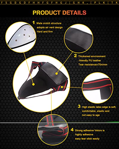 Mens Groin Protector, Protective Cup, Boxing Abdominal Groin Guard, MMA Protective Cup, Kickboxing Cup, Muay Thai Cup Protector（30 in - 42 in）