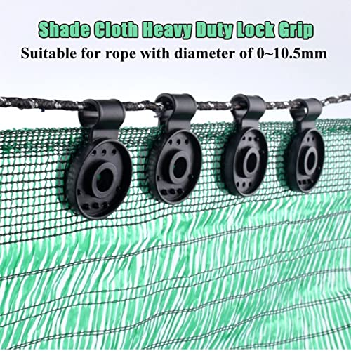 Shade Cloth Plastic Clips, 100PCS Shade Cloth Heavy Duty Lock Grip, 2023 New Shade Cloth Clips, Shade Cloth Plastic Clips Mesh Clip, Shade Cloth Lock Grip, Shade Round Plastic Black Clips (100PCS) - color: 100PCS