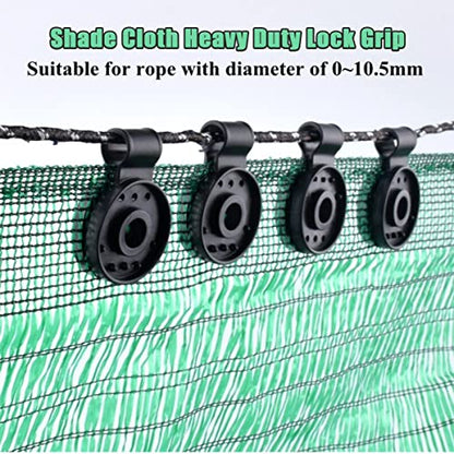 Shade Cloth Plastic Clips, 100PCS Shade Cloth Heavy Duty Lock Grip, 2023 New Shade Cloth Clips, Shade Cloth Plastic Clips Mesh Clip, Shade Cloth Lock Grip, Shade Round Plastic Black Clips (100PCS) - color: 100PCS