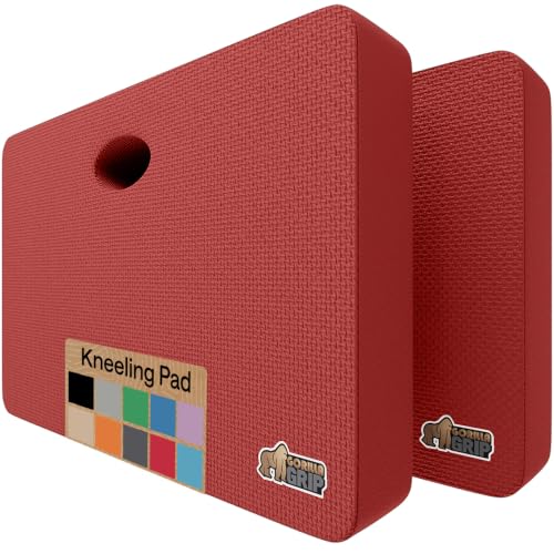 GORILLA GRIP® Extra Thick Foam Kneeling Pad for Gardening, 17.5x11 Red - color: Red