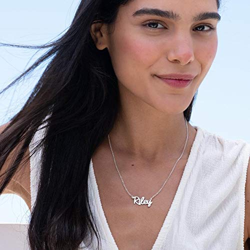 Custom Name Necklace with Heart Personalized 18K Gold Plated Name Necklace with Birthstone Customized Necklace Gift for Women