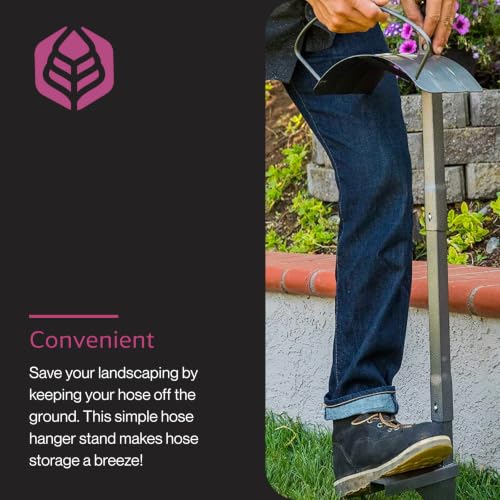 Yard Butler Free Standing Garden Hose Holder, Steel | Steel Freestanding Hose Holder for Lawn and Garden, Water Hose Storage and Organizer, Garden Caddy and Hose Hanger - size: Hanger
