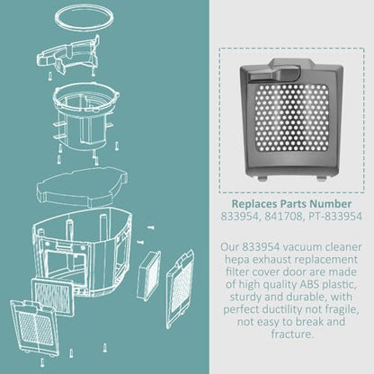 Replacement 833954 841708 Back Pack Vacuum Cleaner Hepa Filter Cover for ProTeam 107303 107310 107363 ProVac Super Coach Pro 10 & Super Coach Pro 6 Models