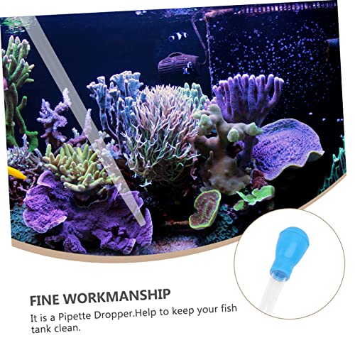 Amosfun Aquarium Cleaning Kit 50ml Fish Tank Waste Extractor Manual Pipette Dropper Coral Feeder Fish Tank Waste