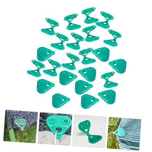 Ciieeo 50pcs Shade Cloth Clips Plastic Mesh Clip for Garden Netting Greenhouse Sunshade Tarp Easy to Install Reusable