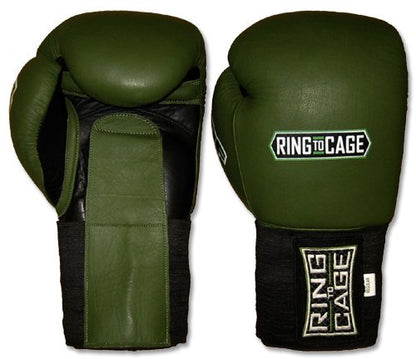 Deluxe MiM-Foam Sparring Boxing Gloves - Hook&Loop/Elastic Cuff for Muay Thai, MMA, Kickboxing, Boxing - size: 16oz