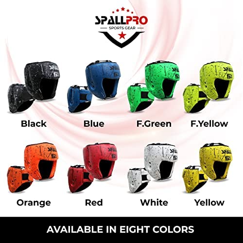 Spall Pro Boxing Headgear, Sparring Helmet for Fighting Sports Karate Boxing Martial Arts MMA and Taekwondo - color: F.Green