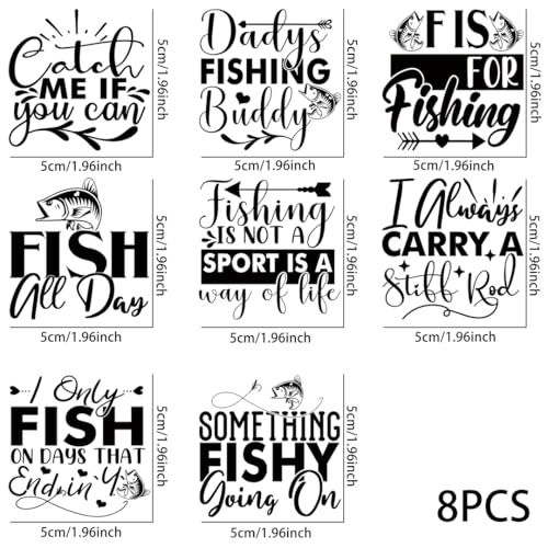 UV DTF Cup Wraps Transfer - 8 Sheet Transfer Sticker for 40 oz, Fish,Camper, Kangaroo, Tent Design (P1) - color: P1