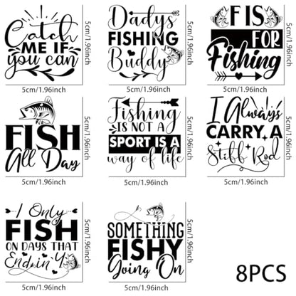 UV DTF Cup Wraps Transfer - 8 Sheet Transfer Sticker for 40 oz, Fish,Camper, Kangaroo, Tent Design (P1) - color: P1