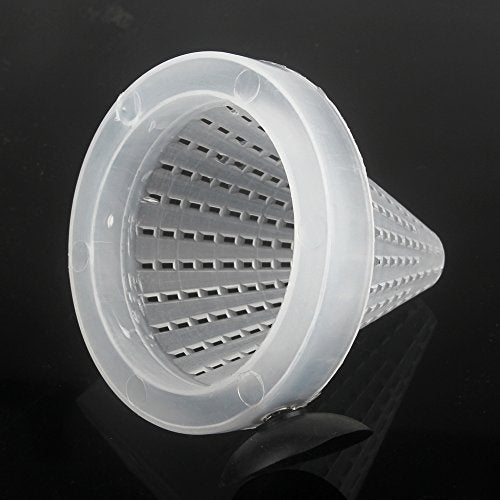 6PCS Aquarium Live Red Worm Cone Feeder Plastic Frozen Brine Shrimp Fish Food Feeding Cup for Fish Tank with Suckers
