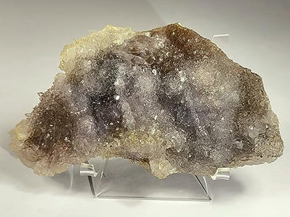 HQRP-Crystal 3-7/8" Acrylic Display Stand Pedestal for Crystal Heart / Slice/ Slab / Fossil and Other Collectible Stones - size: 3-7/8"