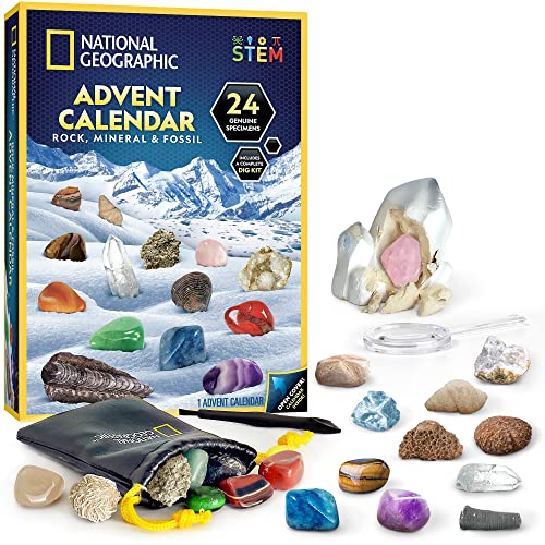 National Geographic 2026 Rock Collection Advent Calendar for Kids