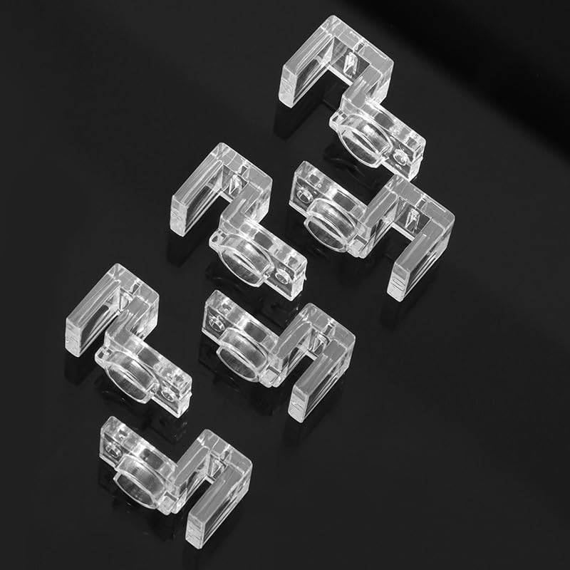 6pcs Aquarium Lid Support Bracket Fish Tank Cover Holder Stand Acrylic Fishtanks Cover Support Clamp Clips for Aquariums (Suitable for 12mm Thick Aquarium Walls) - size: Suitable for 12mm thick aquarium walls