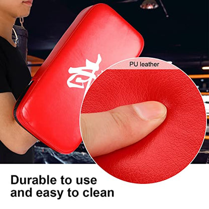 Taekwondo Kick Pad PU Muay Thai Pads MMA Karate Kick Pads Kickboxing Training Pads Martial Arts Punching Pads Leather Strike Kicking Pad