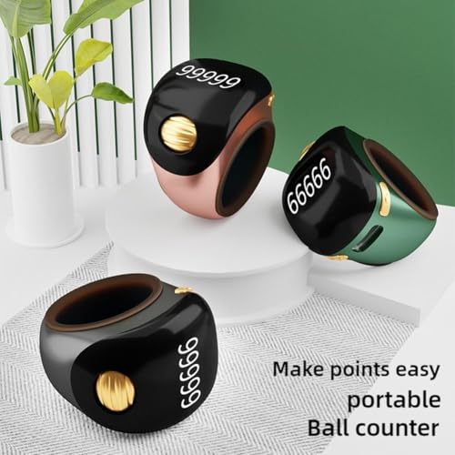 Smart Tasbih Zikr Rings, Interchangeable Tasbih Counter Rings, Adjustable Ring Finger Counter, APP Support Digital Counter Prayer Reminder Rings (Pink) - color: Pink