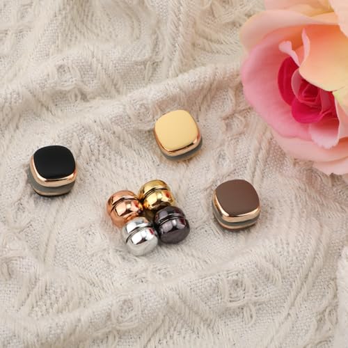 7pcs Hijab Magnetic Pins, 2 Shapes Pinless Strong Hijab Magnets for Clothing Multi-Purpose Scarf Magnetic Pin Shawl Clasp Brooch Small Convenient Magnetic Clips for Scarves, Women Girls