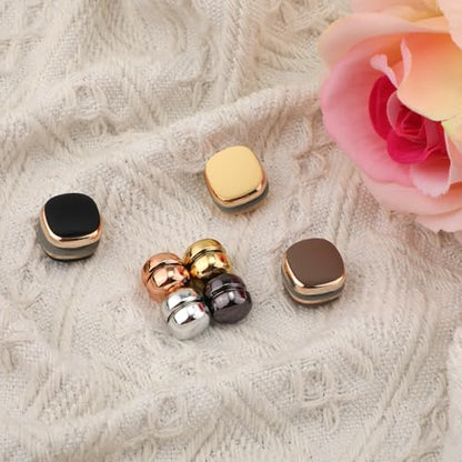 7pcs Hijab Magnetic Pins, 2 Shapes Pinless Strong Hijab Magnets for Clothing Multi-Purpose Scarf Magnetic Pin Shawl Clasp Brooch Small Convenient Magnetic Clips for Scarves, Women Girls