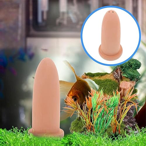 Fish Breeding Cones Cave, Ceramic Angelfish Spawning Barrels with Grid Isolation Spawning Slates Fish Tank Reproduction Ornament Slate Rocks Aquarium,M - size: Medium
