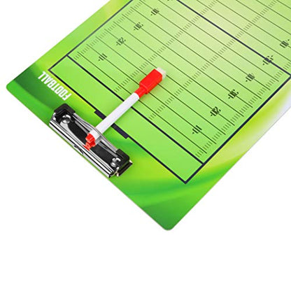 BETTERLINE Football Coaching Board Double Sided Dry Erase Clipboard Sports | American Coaches 2 Erasable Pens Sports Strategy Tool Dry Erase Coaching Board Team Practice Essential Sports Tool
