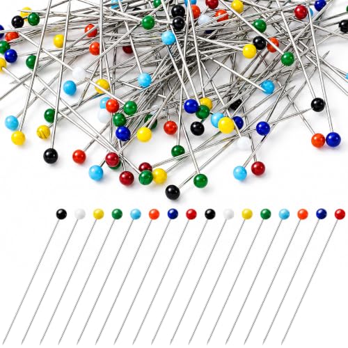 100pcs Decorative Pearl Push Pins, 1.5x0.12in, Random Color - color: Random Color-0.12x1.5in-100pcs