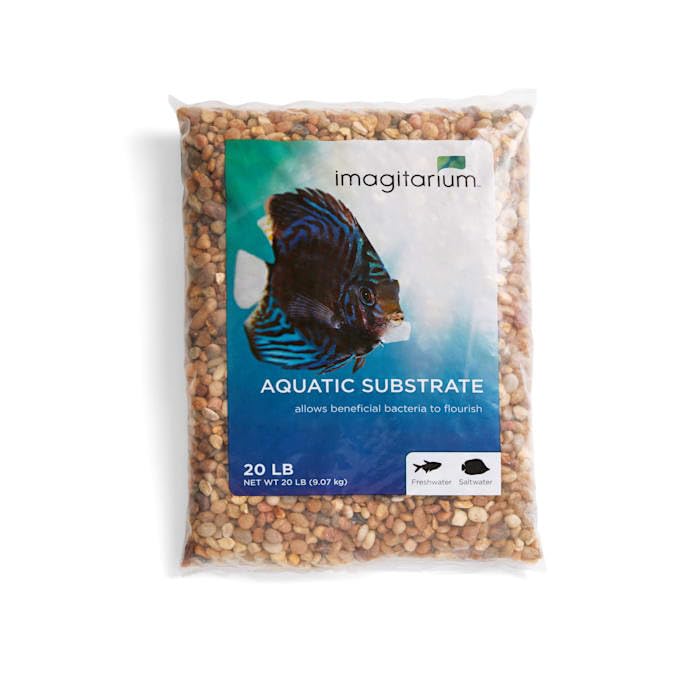 imagitarium by Petco Aquarium Gravel Substrate River Rock 20 lbs. - size: 20 Pound (Pack of 1)