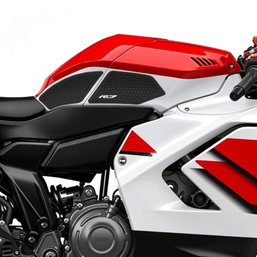 for YZF-R7 yzfr7 2026 New Accessories Body Protection Fuel Tank Rubber Pad Anti-Slip and Anti-Scratch Fuel Tank Sticker Decal Tank Grip Rubber Anti-Slip Tank Pad Fuel Tank pad (R7 2026) - color: R7 2026