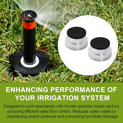 Sprinkler Check Valve 437400 Compatible With Hunter Pro Spray Sprinkler Heads, Prevents Backflow & Protect Water Supply for Hunter Check Valves (2 Sets)