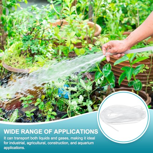 uxcell Clear PVC Tubing, 1mm ID x 2mm OD - 15ft PVC Tube Lightweight Vinyl Hose, Transparent Flexible Plastic Water Tubing for Air Oil Water Transfer Aquarium Irrigation - size: 1mm ID x 2mm OD