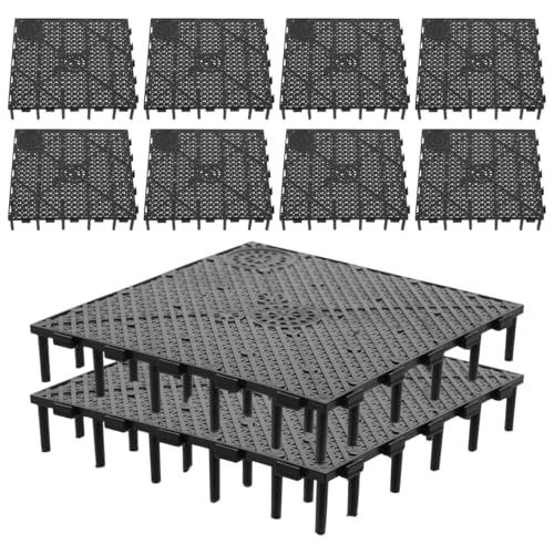 TEHAUX Fish Tank Bottom Filter Plate 10 Pack Pvc Aquarium Bottom Filter under Gravel Board for Breeding Large Fish Splicing Tank Divider 5.90 X 5.90 X 1.06 in - size: 10pcs
