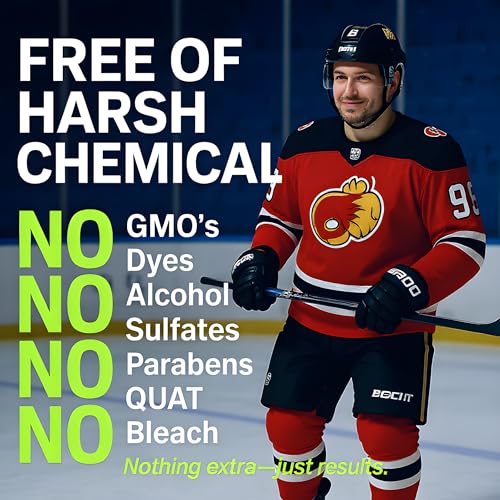 2-in-1 Sports Cleaner & Odor Eliminator - 3X Powerful Nano-Enzyme Deodorizer for Gloves, Hats, Helmets, Cleats, Shoes, Clothes, Bags, Sports Equipment & Athletic Gear | Remove Stink & Dirt